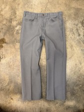 True Vintage 70  s Grey Polyester Levi  s Trousers 34x28.5