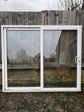 Upvc sliding door patio slider white external double glazed used exterior 2.45m