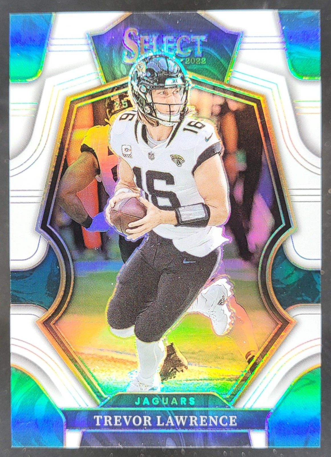 2022 Panini Select Trevor Lawrence White Prizm /35 Premier Jaguars SL2