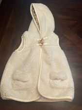 Cynthia Rowley 5T Sherpa Vest Hood Cream Faux Fur