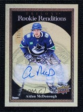 2023 Upper Deck Trilogy Rookie Renditions Gold 11/15 Aidan McDonough Auto 1g7n