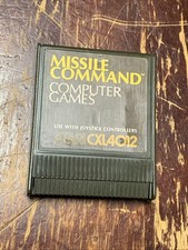 Missile Command Atari Video Game Cartridge 400 / 800 / 1200 / XL / XE (vintage) image