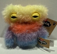 Fuggler Keyring Plush Series 6  Munch Munch - Tie Dye  5" Metal Keyring  NEW