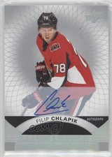 2017 Upper Deck Premier Rookie Silver Spectrum Tier 1 Filip Chlapik #52 Auto g3b