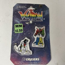 Voltron Black Lion Eraser Set Figure New Seal...