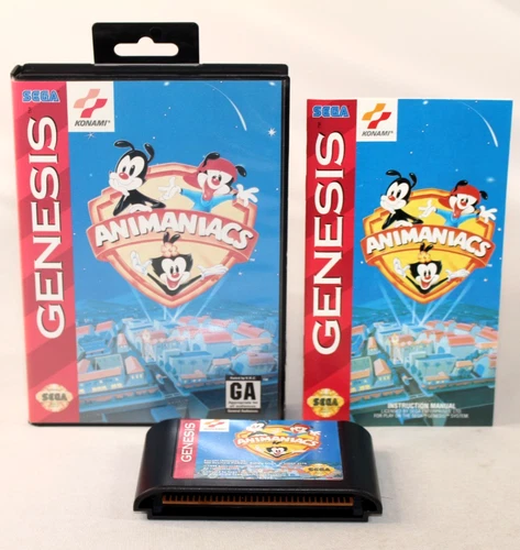 Animaniacs Sega Genesis Complete CIB! Authentic! Very Good Condition! NICE!