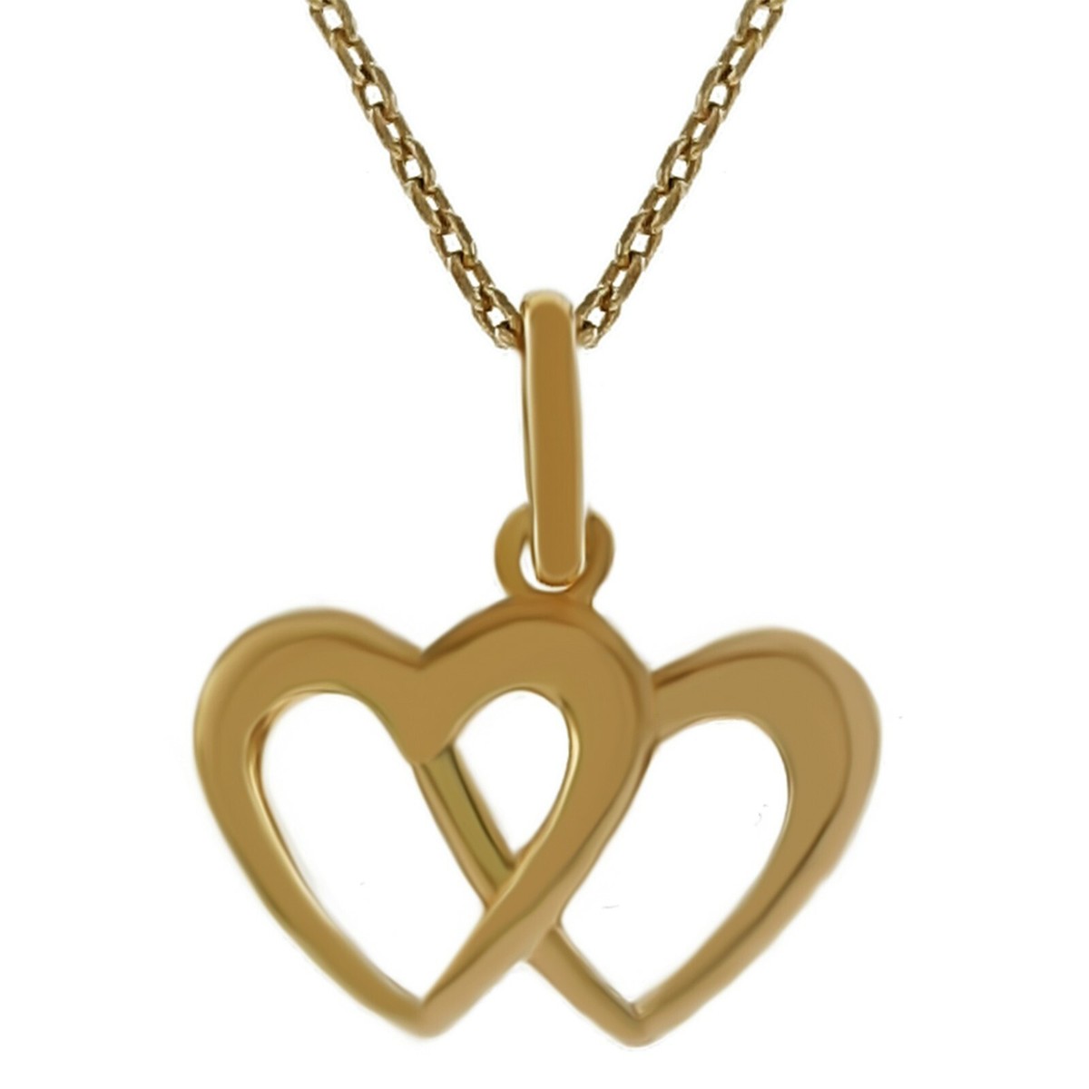 Collier Cœur Plaqué Or 18K 750 - Longueur 45cm, Marque DJADEE, Idéal Cadeau