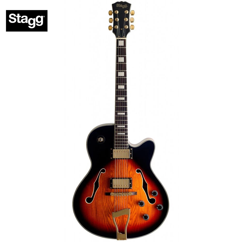 Stagg A300 Vintage Standard Jazz Hollow Body Electric Guitar