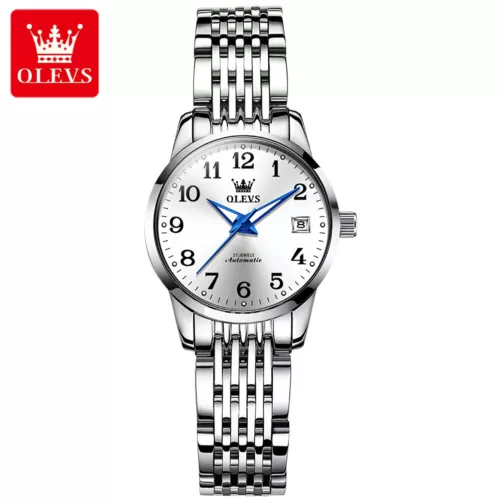 OLEVS Automatic Mechanical Watch Calendar Waterproof Women's Wristwatches - Picture 9 of 20