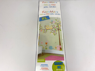 RoomMates Peel And Stick Scroll Tree Animals Flowers 80 Wall Sticker ...