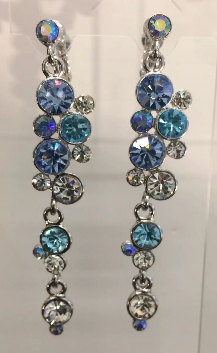 Blue drop earrings for wedding deals