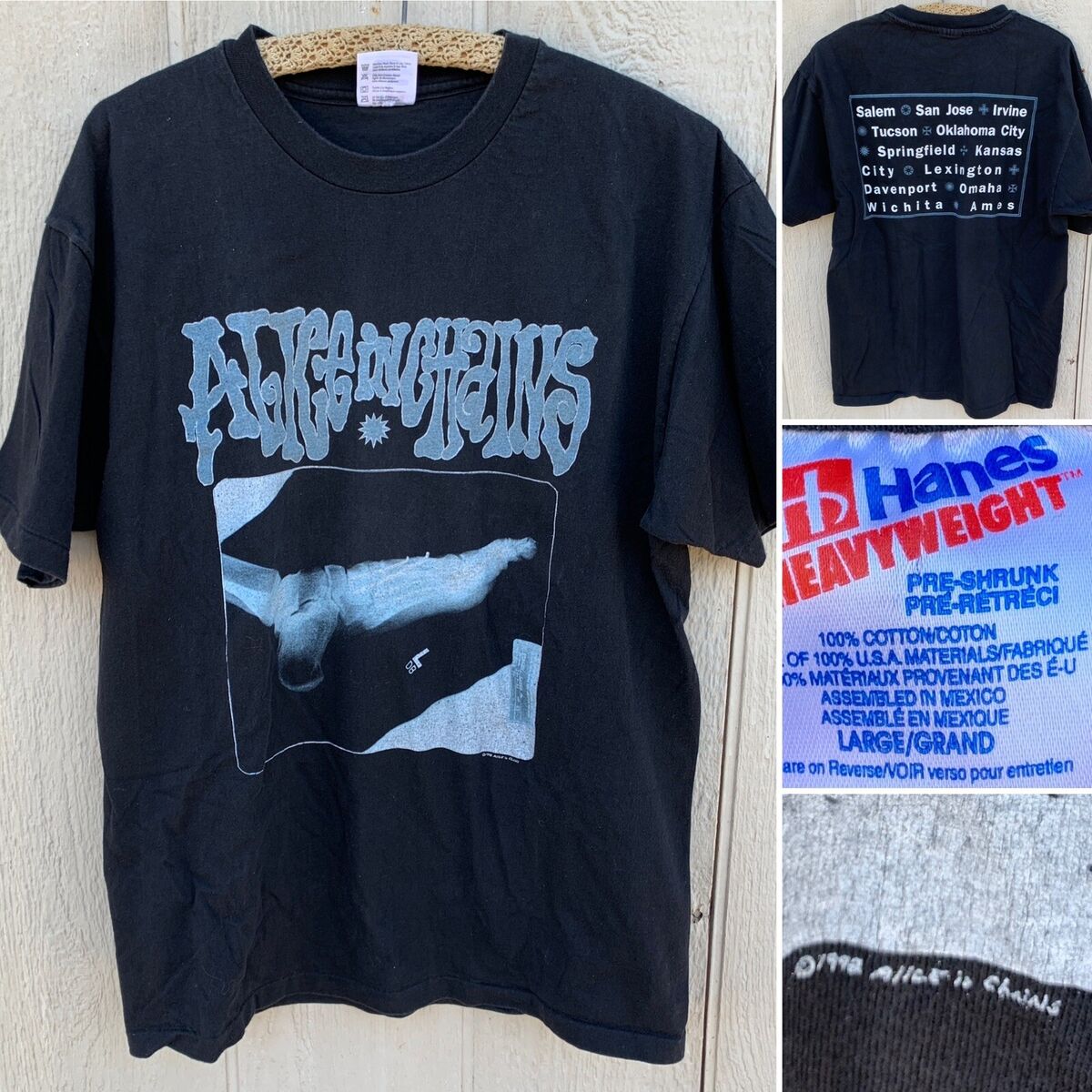 Vintage Alice In Chains Broken Foot Graphics T Shirt Graphic Vintage Alice In Chains Broken Foot Graphics T Shirt Graphic