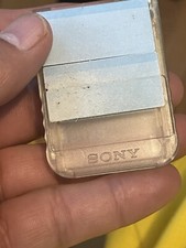 Original Sony Playstation 1 PS1 PSOne Memory Card SCPH-1020 Clear Case