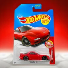 New For 2017 Hot Wheels Red '95 Mazda RX-7 Then and Now K-Mart Exclusive RX7