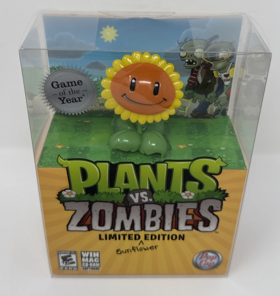 Plants vs Zombies Limited Sunflower Edition PC Game + Toy Figure NEW Sealed - Image 2 of 4