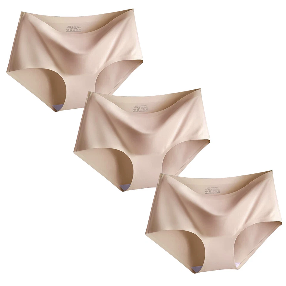 Paquete de ropa interior sexy sin costuras para mujeres Bikini Hipster Panty Ropa interior suave Foto 3 de 4