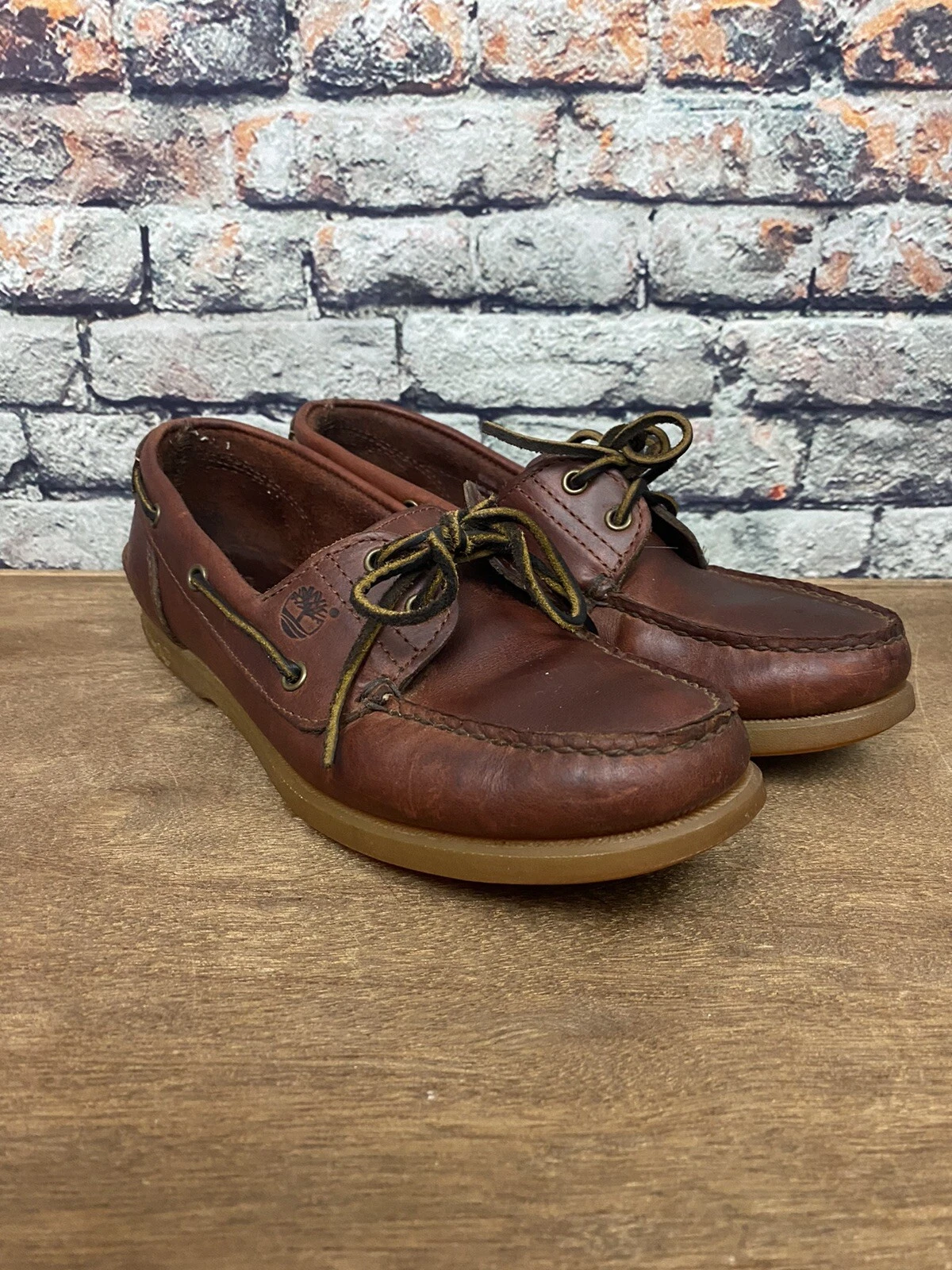 Timberland Bermuda Donna Marrone Mocassini Ballerine 414122 Taglia 9 M Made in USA