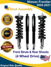 Front Struts & Rear Shocks For 2005-2021 Nissan Frontier 4WD Lifetime Warranty