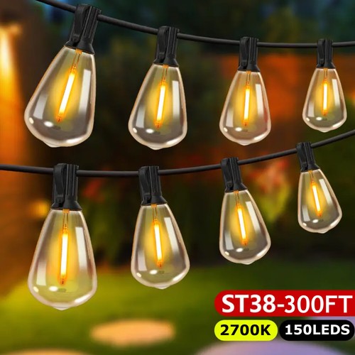 Outdoor String Lights,Connectable LED Patio String Lights with ST38 Edison Bulbs - Picture 30 of 30