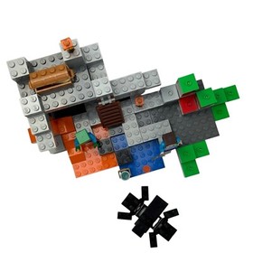 Retired 2014 Lego Minecraft Set 21113 The Cave Complete Manual No Box