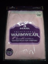 NEW Indera women's thermal pants small 34/36 pink 10