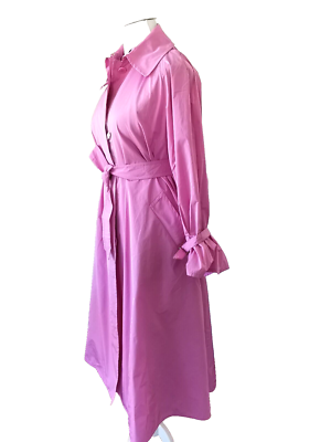 RRP €1380✨MAX MARA Anti-drip taffeta trench coat Usa10_ Gb12_