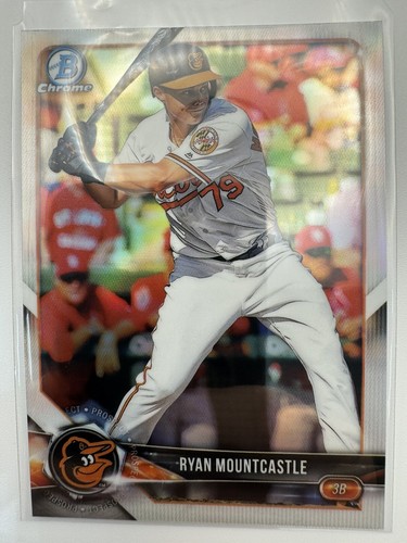 2018 Bowman Draft Chrome Refractor #BDC-167 Ryan Mountcastle Baltimore Orioles