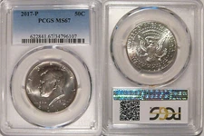 2017 P Kennedy Half Dollar 50c PCGS MS67