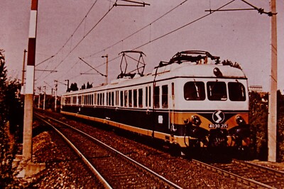 Austrian State Railways Schnellzugbahn EMU Tram Loco Railway Slide Ref 148