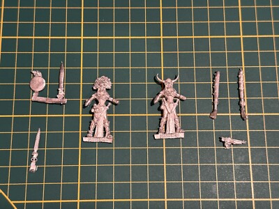 Warhammer Mordheim Mortheim Amazons Amazon 2 Champions Metal Rare Unused OOP