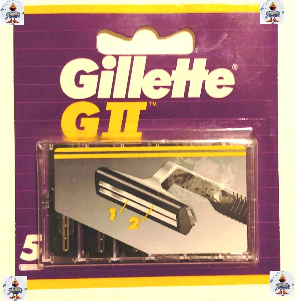 Gillette GII Testine di Ricambio - 5 Pezzi