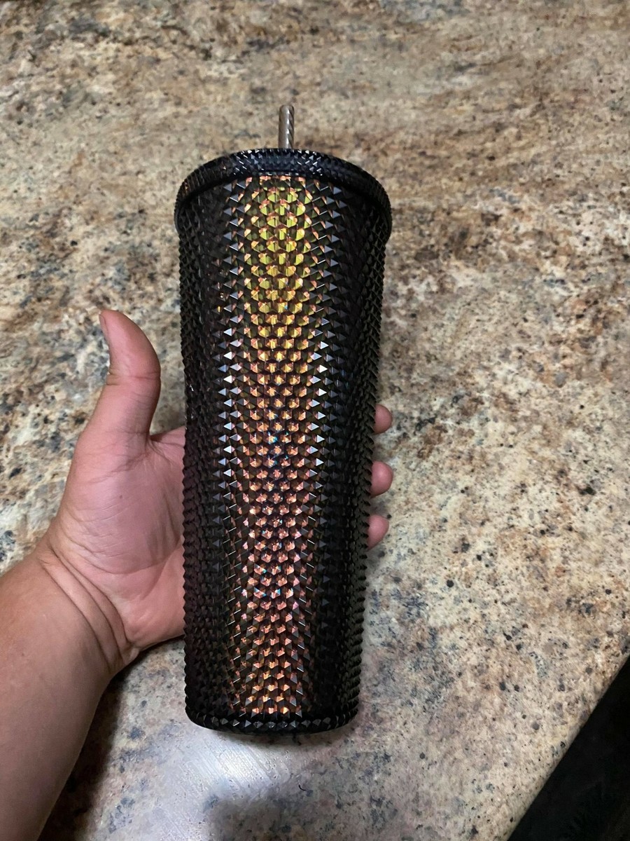 Starbucks Black Studded Tumbler Fall 2020 Iridescent Halloween Venti 24oz  Cup
