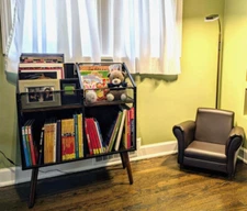 Vinyl Record Storage Holder Rack 350-400 LP Wooden Display Table For Album Books