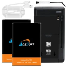 Substitutable 2 x 3920mAh Battery Special Charger Cable stylus f LG Grace L59BL