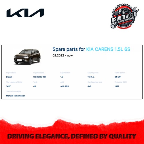 Genuine Kia Sealing Cap for Carnival 2020-2024 Seltos 2019-2023 15734-25000 - Picture 5 of 5
