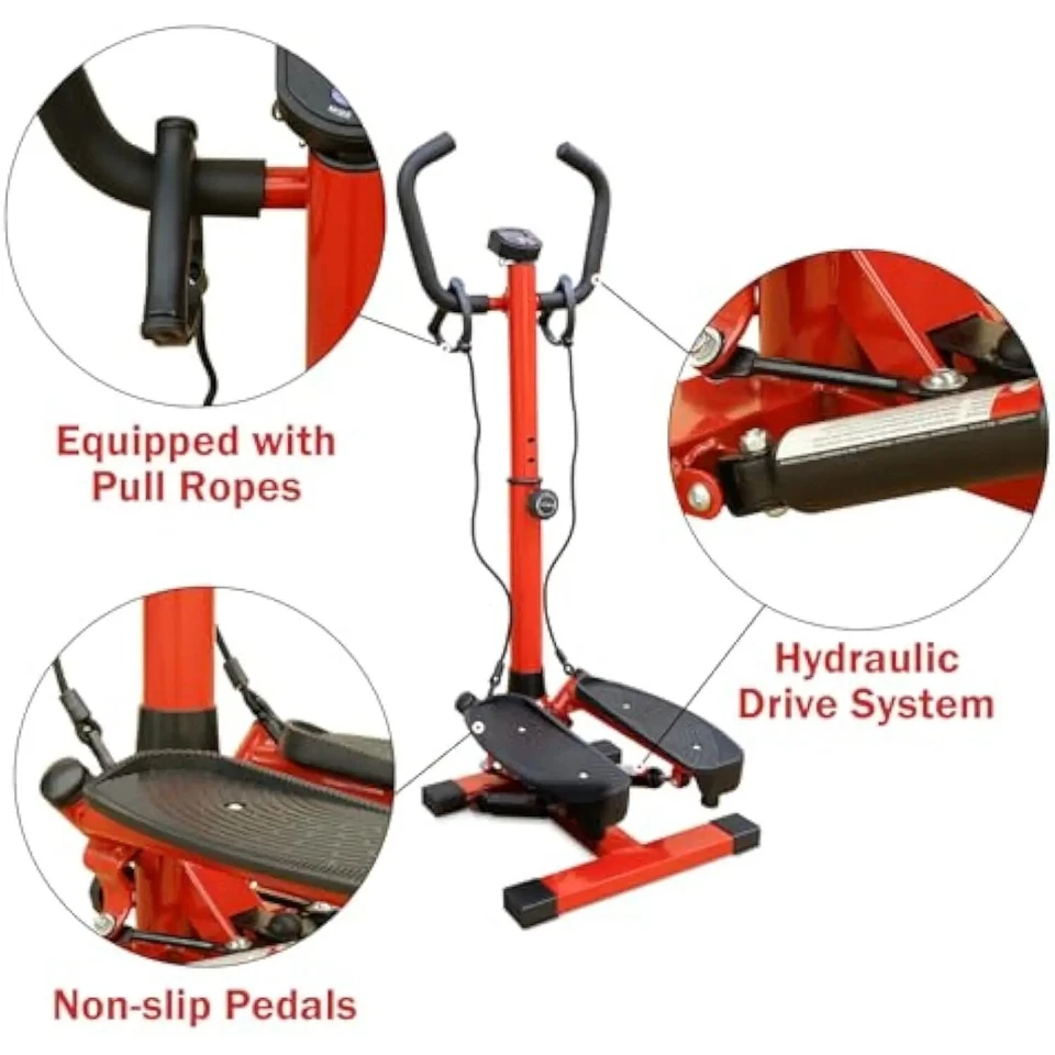 Mini Stepper Machine with Handlebar - Fitness Stair Stepper - Image 4 of 4