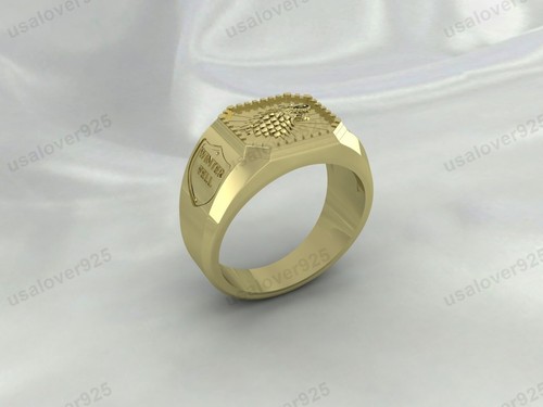 Anillo de sello de motociclista único para hombre, joyería hecha a mano de latón amarillo de alta calidad - Imagen 24 de 24