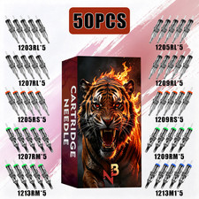 50pcs/box, Tattoo Ink Cartridge Needles, All-in-one Tattoo Needles