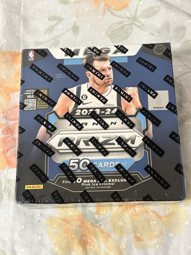 2023-24 Panini Prizm Basketball Mega Box Factory Sealed Pink Ice Wembanyama RC