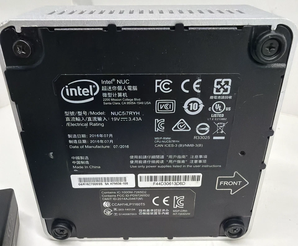 Intel NUC NUC5i7RYH Intel Core i7-5557U @ 3.1GHz 8GB DDR3 RAM 256GB SSD Win11Pro - Image 3 of 4