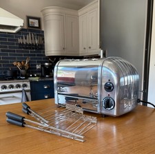 Dualit Classic 4 Slice Vario Toaster Polished Stainless Steel Wide Slots