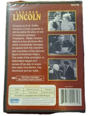 Abraham Lincoln DVD Ian Keith Una Merkel Walter Huston History Biography KG