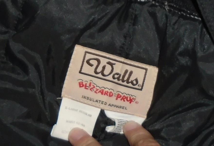 Pantalón con tirantes aislado Walls Blizzard Pruf para hombre XL negro 42-44 Foto 2 de 3