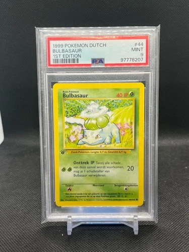 BULBASAUR #44 PSA 9 1999 POKEMON BASE SET DUTCH 1ST EDITION