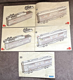 LEGO 10020 10022 10025 SANTA FE + WAGONS - 6 X GENUINE INSTRUCTIONS 👍