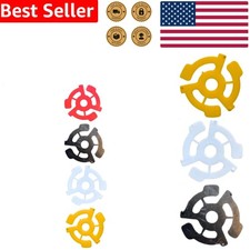 Color-Coded 45 RPM Record Adapters - Essential Turntable Spindle Insert Pack