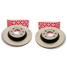 2X FEBI BREMSSCHEIBEN Ø260mm VORNE PASSEND FÜR DACIA LOGAN SANDERO RENAULT