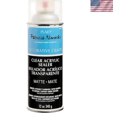 Acrylic Sealer Spray Matte Clear Waterproof for Art Crafts 12oz