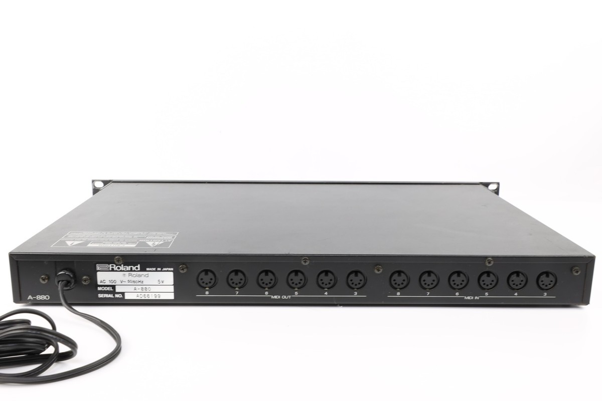 Roland A-880 8 In/8 Out Midi Patcher Mixer 8In/8Out MIDI Interface