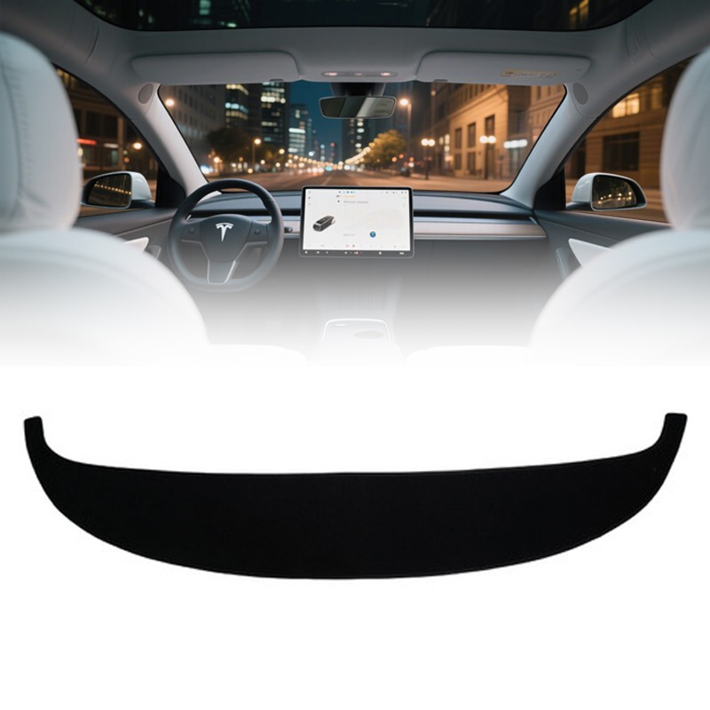 For Tesla Model Y Juniper 2025+ Dash Mat AntiSlip Dashboard Cover RHD BLACK